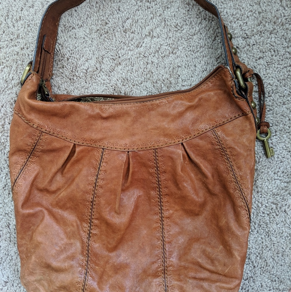 Leather Fossil Bag